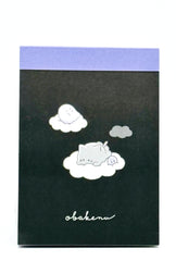 Obakane Ghost Stationary Set feature two notebooks with two different designs, printed in full color. Quality and chic holographic binding, yet easy tear-out sheets. A stand-up pencil sharpener featuring ghosts, cats, and dogs completes the set.