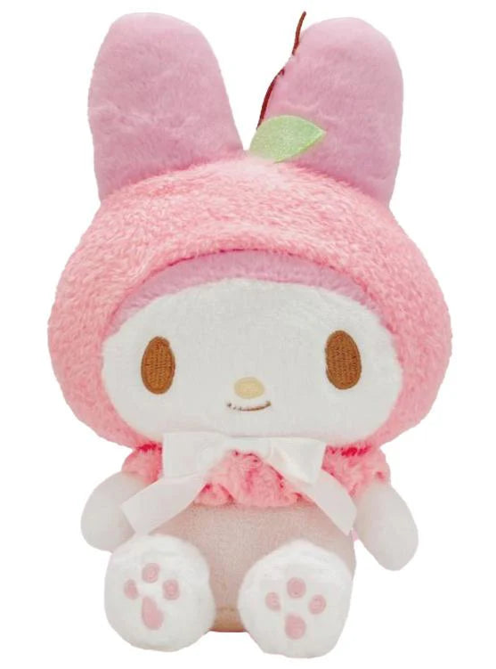 Meet the Pink Fruit Cape My Melody Plushie, a delightfully sweet addition to your kawaii collection. This adorable My Melody comes dressed in a charming fuzzy pink hooded cape that captures the essence of summer sweetness. The playful design features a cute bow accent in front, making this plushie the perfect blend of My Melody's classic charm and fruity fun. This collector-worthy plushie transforms our favorite Sanrio friend into a refreshing delight.