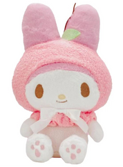 Meet the Pink Fruit Cape My Melody Plushie, a delightfully sweet addition to your kawaii collection. This adorable My Melody comes dressed in a charming fuzzy pink hooded cape that captures the essence of summer sweetness. The playful design features a cute bow accent in front, making this plushie the perfect blend of My Melody's classic charm and fruity fun. This collector-worthy plushie transforms our favorite Sanrio friend into a refreshing delight.