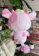 The Pink Hearts Jolene the Cow Plushie is ready to mooo-ve into your heart and become your new best friend. Perfect for cuddle sessions and long conversations, this delightful plush won't steer you wrong!