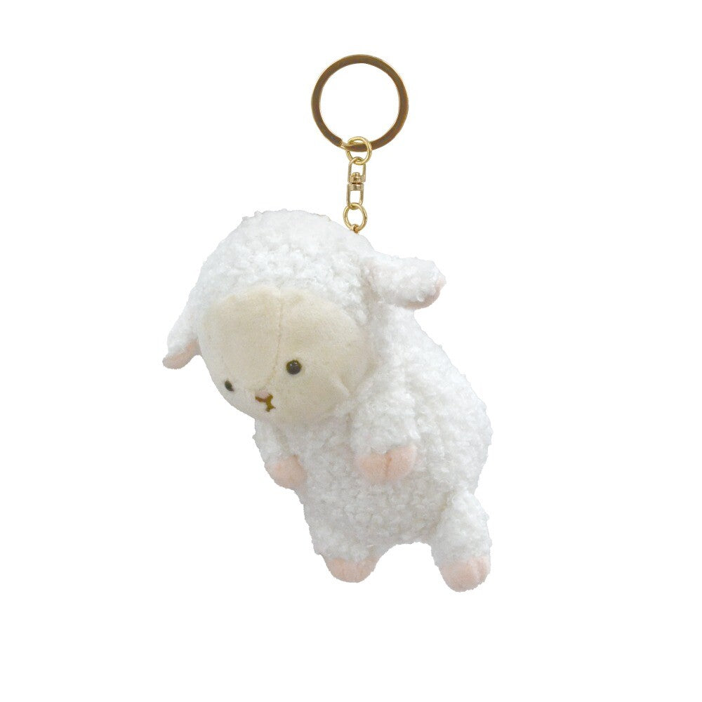 Hanging Sheep Plush Mini Pouch Keychain