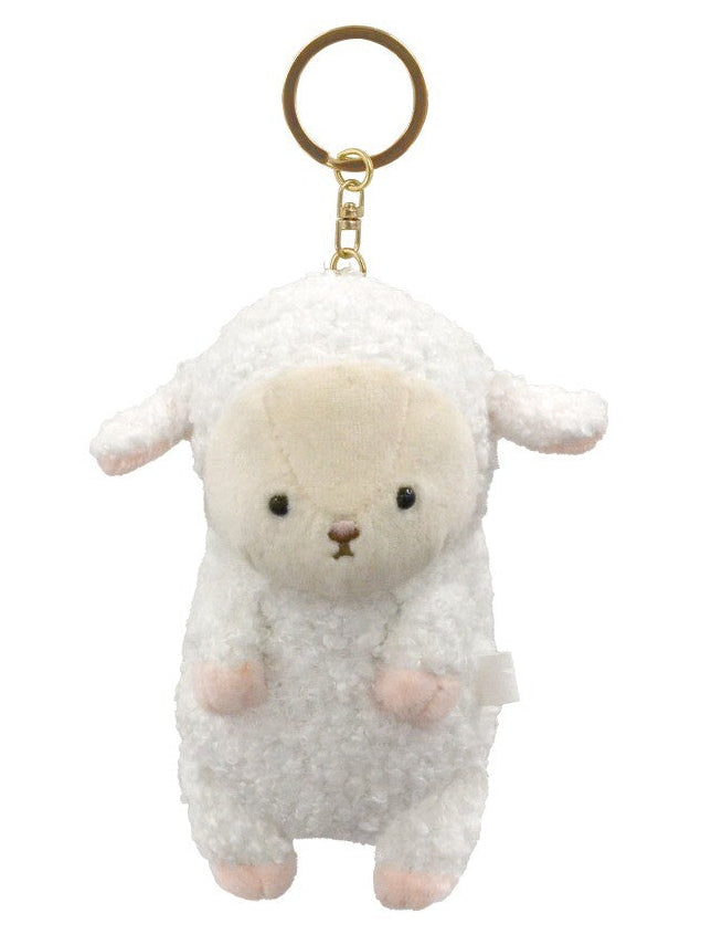 Hanging Sheep Plush Mini Pouch Keychain