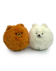 Pomeranian Tail Shaker Plushies, adorable and hilarious! These fluffy companions wiggle their behinds when their tails are pulled, providing a very adorable but also very grounding sensory experience.  Crafted with soft, plush materials, they're perfect for cuddling or amusing when the day just downright calls for it. Pomeranian Tail Shaker Plushies are inspired by that happy dog that is just over-the-top ecstatic to see you. Imagine this as a thoughtful and fun gift for a dog lover.