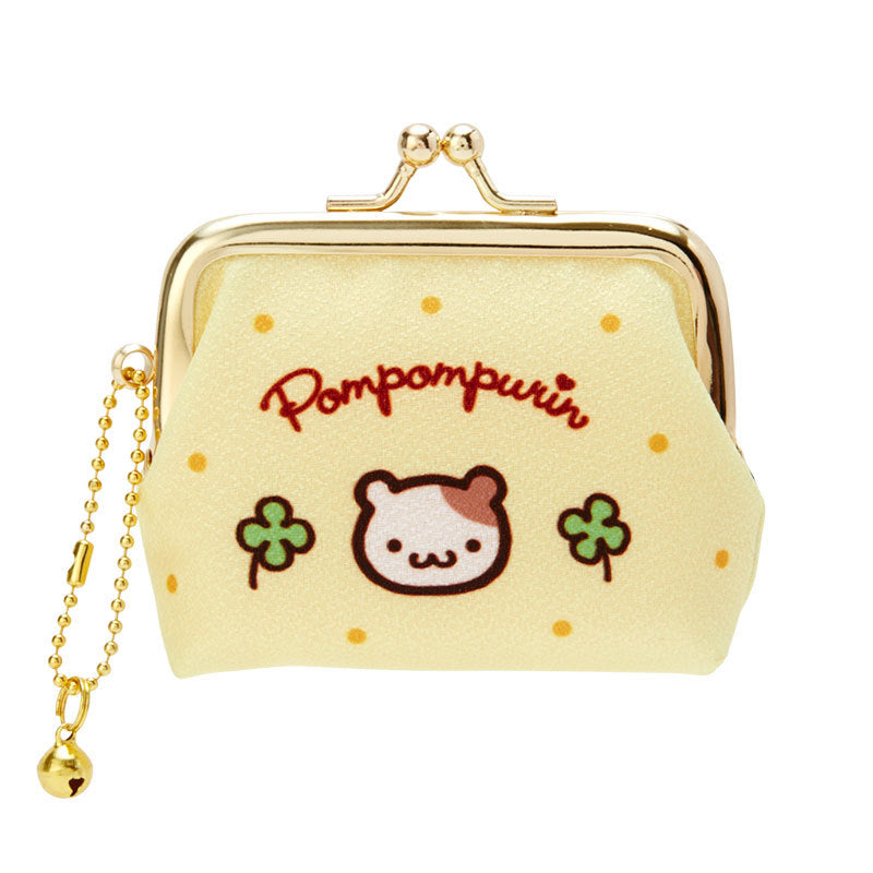 Our Pompompurin Classic Style Gold Clasp Coin Purse is a timeless accessory that captures the sweet charm of Sanrio’s beloved yellow dog! This elegant coin purse features Pompompurin’s adorable face on side, and his trusty sidekick on the other, beautifully crafted with soft pastel colors and fine detailing.