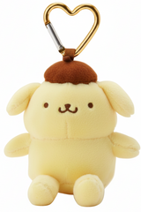 Bring a splash of cuteness to your day with the Pompompurin Mini Mascot Heart Clasp Plush Keychain! Featuring everyone's favorite Sanrio character Pompompurin in a mini plush form, this keychain is both adorable and practical. With his cute smile and cheerful demeanor, Pompompurin is sure to brighten up your keys, bag, or backpack.