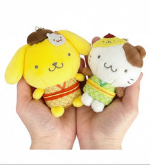 Celebrate the sweetest friendship in Sanrio with our Pompompurin &amp; Muffin BFF Magnetic Plush Keychain Set! This delightful duo features the lovable golden retriever Pompompurin and his best friend Muffin in an innovative magnetic design.