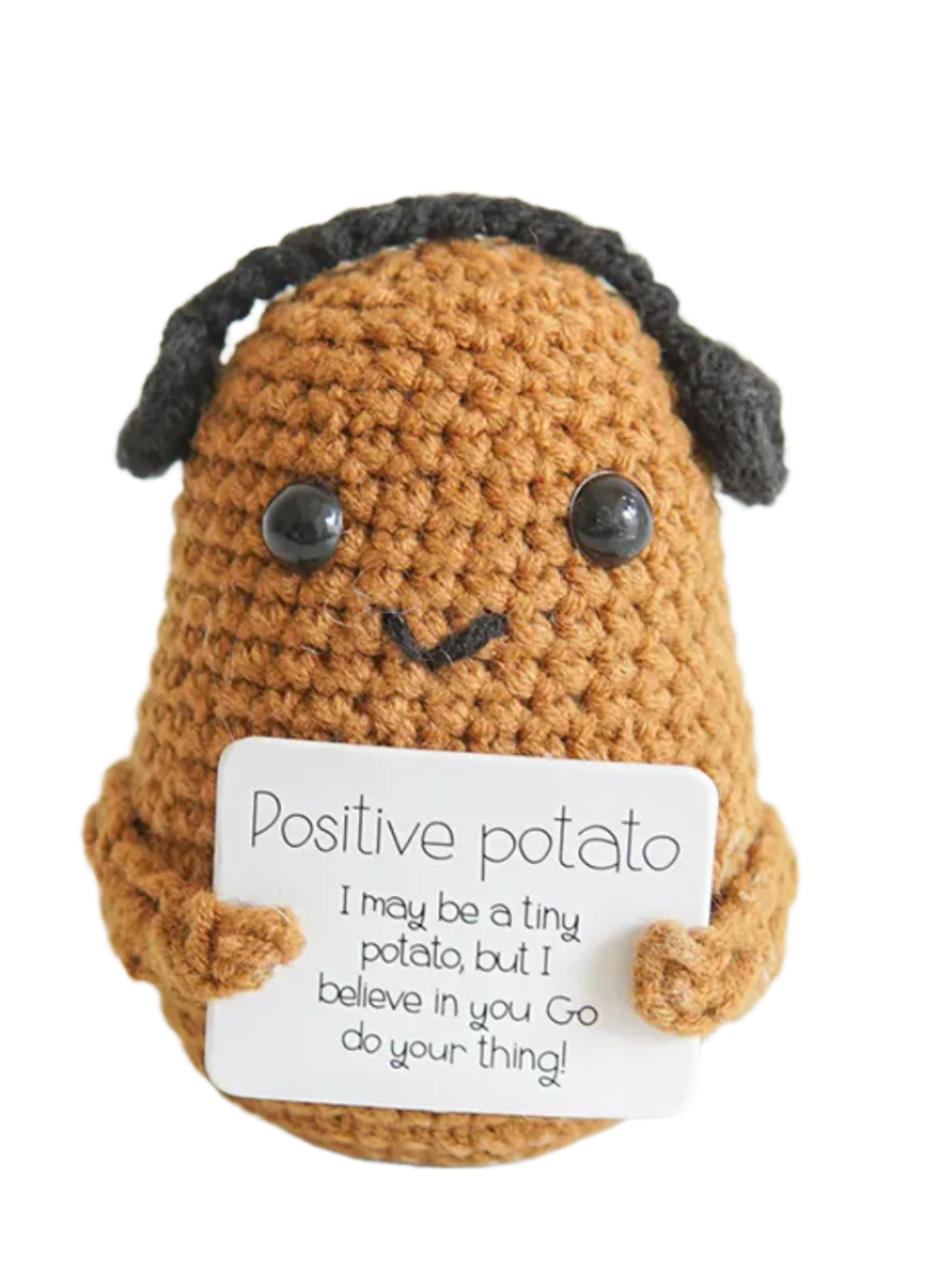 Each of our heartwarming Positive Praising Produce Crocheted Plushies is lovingly handcrafted and comes with its own positive, encouraging message! These adorable creations are more than just charming décor; they're little bundles of joy designed to uplift spirits and spread smiles wherever they go.