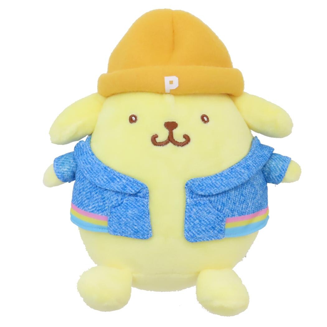 This rare club cutie heisei heart-pounding memories Pompompurin plushie is dressed to impress in his adorable and cozy blue jacket and stylish orange beanie for some extra swag. He’s got that perfect mix of retro charm, cozy vibes, and street-style swagger that makes him stand out in any Sanrio collection. Whether he’s hanging out on your shelf or tagging along for an adventure, Pompompurin plushie is ready to bring some swagger wherever he goes!