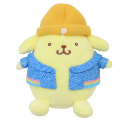 This rare club cutie heisei heart-pounding memories Pompompurin plushie is dressed to impress in his adorable and cozy blue jacket and stylish orange beanie for some extra swag. He’s got that perfect mix of retro charm, cozy vibes, and street-style swagger that makes him stand out in any Sanrio collection. Whether he’s hanging out on your shelf or tagging along for an adventure, Pompompurin plushie is ready to bring some swagger wherever he goes!