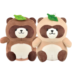 A pair of plush raccoon keychains for you and a friend - or double the delight for you alone. Magnetic cheeks allow for these 2 cutie buds to nuzzle together, attached at the face. The Raccoon Twins Magnetic Hanging Plushies fit in the palm of your hand. Comes with a ball chain for attaching to keychains, rearview mirrors, and the like.