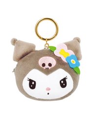 The classic Sanrio characters you know, just with added retro flair! This Retro Pop Kuromi Pouch Keychain can be clipped on your keys or bag for an extra cute touch.  The dainty touch of flowers in her hair furthers the sweetness of Kuromi's adorable expression! This keychain even comes with a small pouch for storing little items, adding cuteness to your purse and providing extra storage.