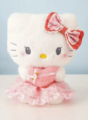 This delightful plushie combines Hello Kitty’s sweet personality with a romantic twist, featuring a design inspired by roses and chocolates. Perfect for fans of Sanrio who love over-the-top sweetness, the Roses 'n Chocolates Hello Kitty Plushie combines classic floral rose patterns with Hello Kitty’s signature precious demeanor.