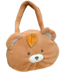 This Round Brown Bear Face Shoulder Bag brings the cute and functional Kawaii fashion. It features a charming brown bear head with embroidered face details and an adorable leaf upon its head, adding an even more playful touch to your look.  Made from soft, durable plush fabric that feels great to the touch, and a secure zipper closure to keep your belongings safe and easily accessible. Its interior is nice and spacious for all of your needs.