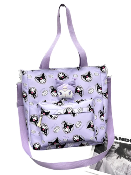 Kuromi Large Allover Print Shoulder Bag