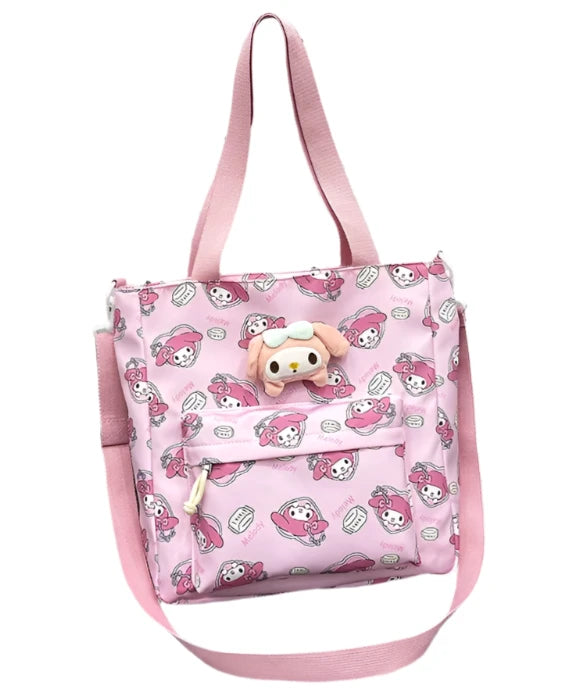 Sanrio Characters Large Allover Print Shoulder Bag