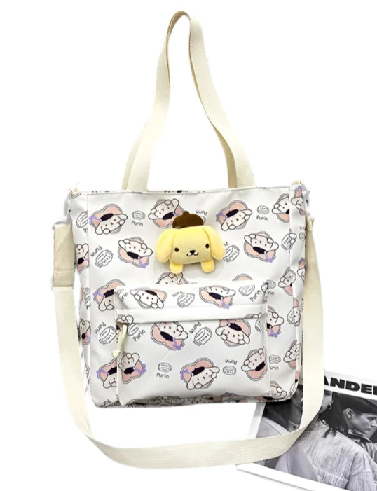 Sanrio Characters Large Allover Print Shoulder Bag