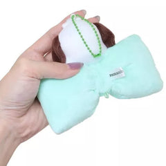 Classic Sanrio characters are featured as their adorable selves, plush style, at the center of a cutie pie bow. The embroidered character name elevates this Big Bow Pochacco Plush Keychain