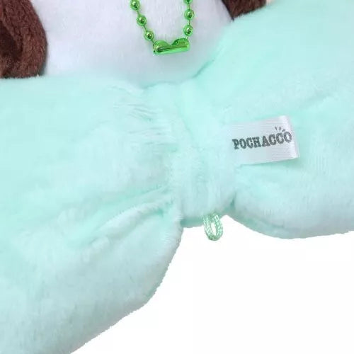 Classic Sanrio characters are featured as their adorable selves, plush style, at the center of a cutie pie bow. The embroidered character name elevates this Big Bow Pochacco Plush Keychain