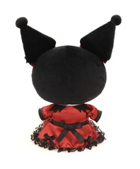 Dressed in a stunning black and red lace dress, Kuromi exudes sass and class in equal measure! The intricate details on her dress add a touch of elegance, contrasting beautifully with Kuromi's bold and unconventional spirit. Sanrio Kuromi Stuffed Animal 