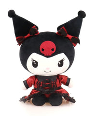 Dressed in a stunning black and red lace dress, Kuromi exudes sass and class in equal measure! The intricate details on her dress add a touch of elegance, contrasting beautifully with Kuromi's bold and unconventional spirit. Sanrio Kuromi Stuffed Animal 