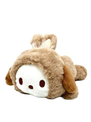 Sanrio’s Pochacco, the beloved DOG, in a BUNNY costume! The Brown Bunny Costume Pochacco Plushie is high quality and leaves nothing to be desired!