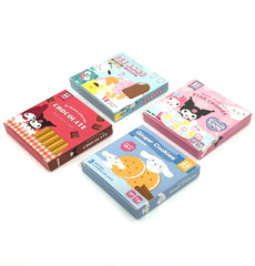 Presenting the delightful Sanrio Candy Box Series Memo Pads, these stationery items are a must-have for anyone who appreciates a touch of cuteness with their competence!   Choose from 4 equally adorable sets, each with a different style of sweet-treat branding and featuring your favourite Sanrio characters - My Melody, Kuromi, Pompompurin, Hangyodon and Pochacco all add a cheerful touch of kawaii to these nifty notes!  