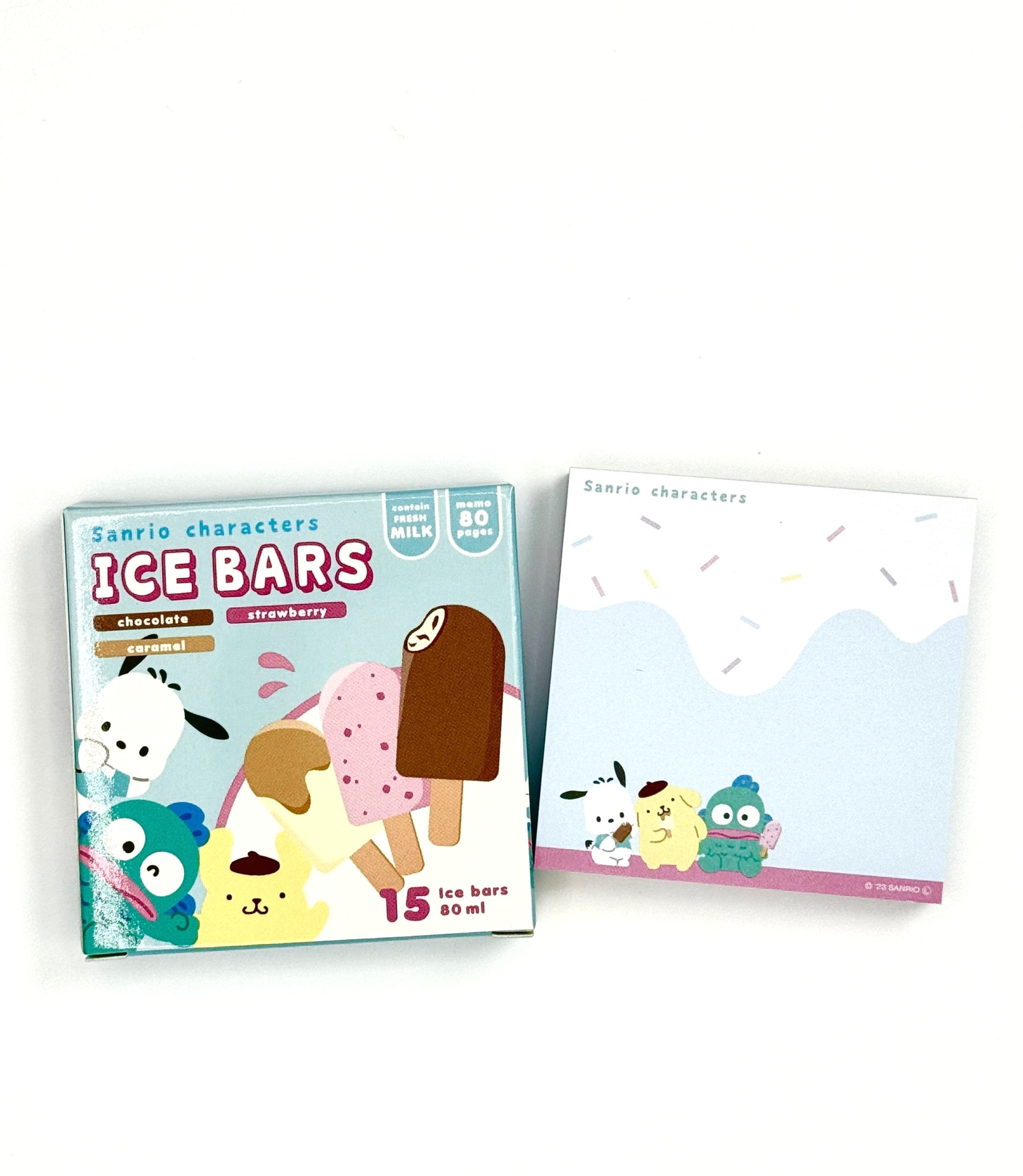 Presenting the delightful Sanrio Candy Box Series Memo Pads, these stationery items are a must-have for anyone who appreciates a touch of cuteness with their competence!   Choose from 4 equally adorable sets, each with a different style of sweet-treat branding and featuring your favourite Sanrio characters - My Melody, Kuromi, Pompompurin, Hangyodon and Pochacco all add a cheerful touch of kawaii to these nifty notes!  