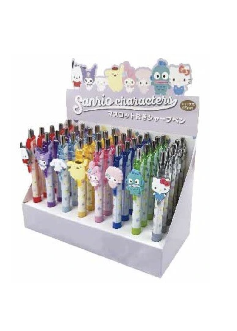 Behold, the dopamine-boosting gel pens to end all gel pens! These Sanrio Character Gel Pens feature a cute print on the pen with an attached rubber Sanrio character of your choice. Write with style, write with a smile!  Sanrio Character Gel Pens are great for various types of jotting, creating, or signing enjoyment. 