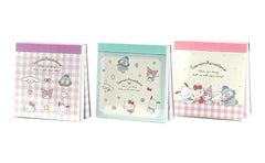 Check out these Sanrio Characters 3-Pack Square Notepads, a delightful addition to your stationery collection that combines functionality with a feast of adorable Sanrio characters! Functional for so many daily uses, but also pleasingly cute to look at on your office desk or around your home.