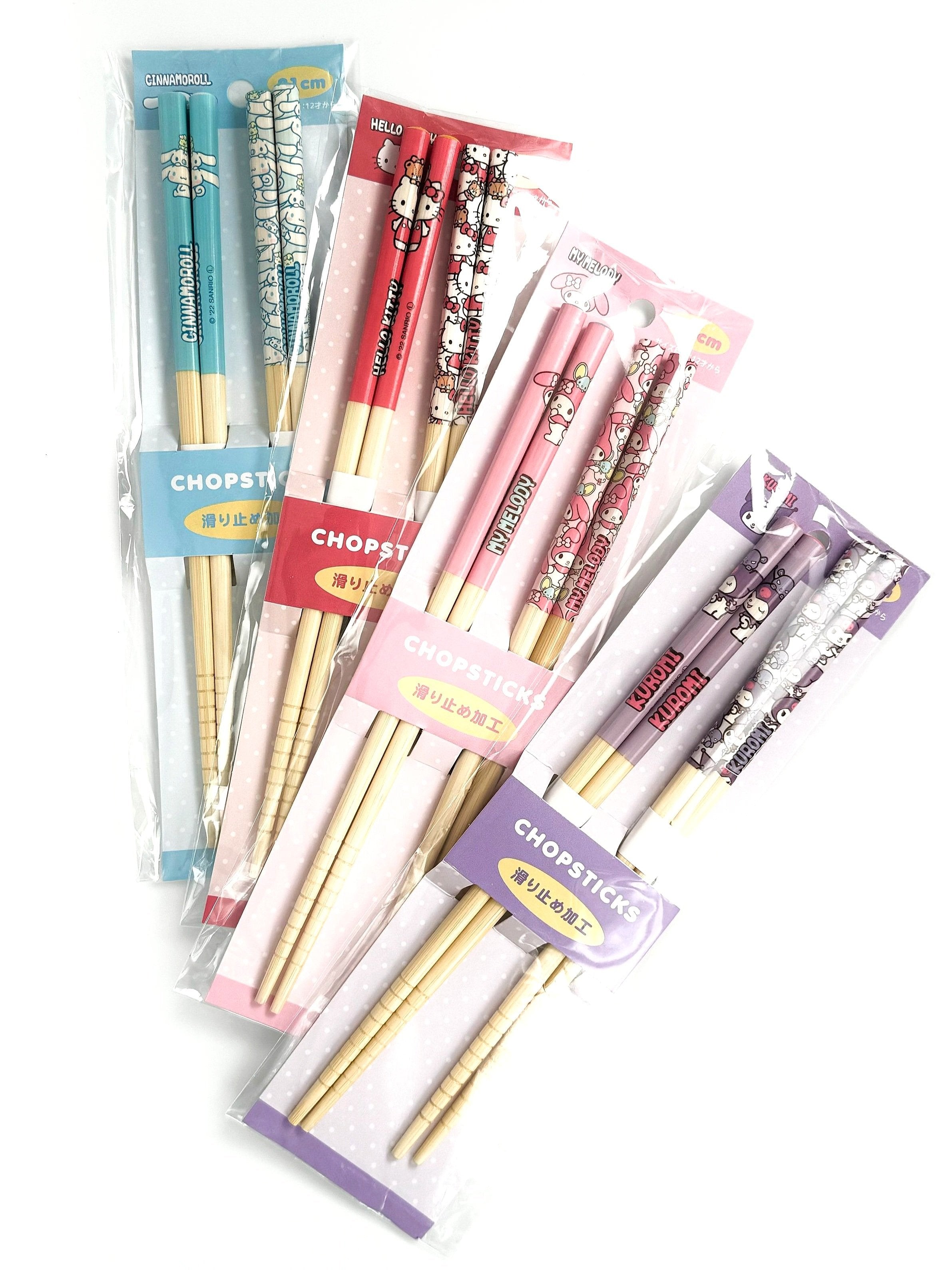 Elevate your dining experience with our charming Sanrio Characters Bamboo Chopsticks, a delightful fusion of Japanese tradition and adorable Sanrio characters! Crafted from high-quality bamboo, these chopsticks feature intricate designs showcasing beloved Sanrio characters such as Hello Kitty, My Melody, Cinnamoroll, and more.