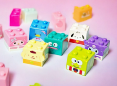 The Sanrio Characters Block Stamp Blind Box is a delightful addition to any office or stationery collection. Each stamp features one of 10 different adorable Sanrio characters and comes packaged in a Mystery Blind Box, perfect for gifting or collecting. With permanent ink for long-lasting use and a stackable design for easy storage, these stamps bring joy and functionality to your workspace.