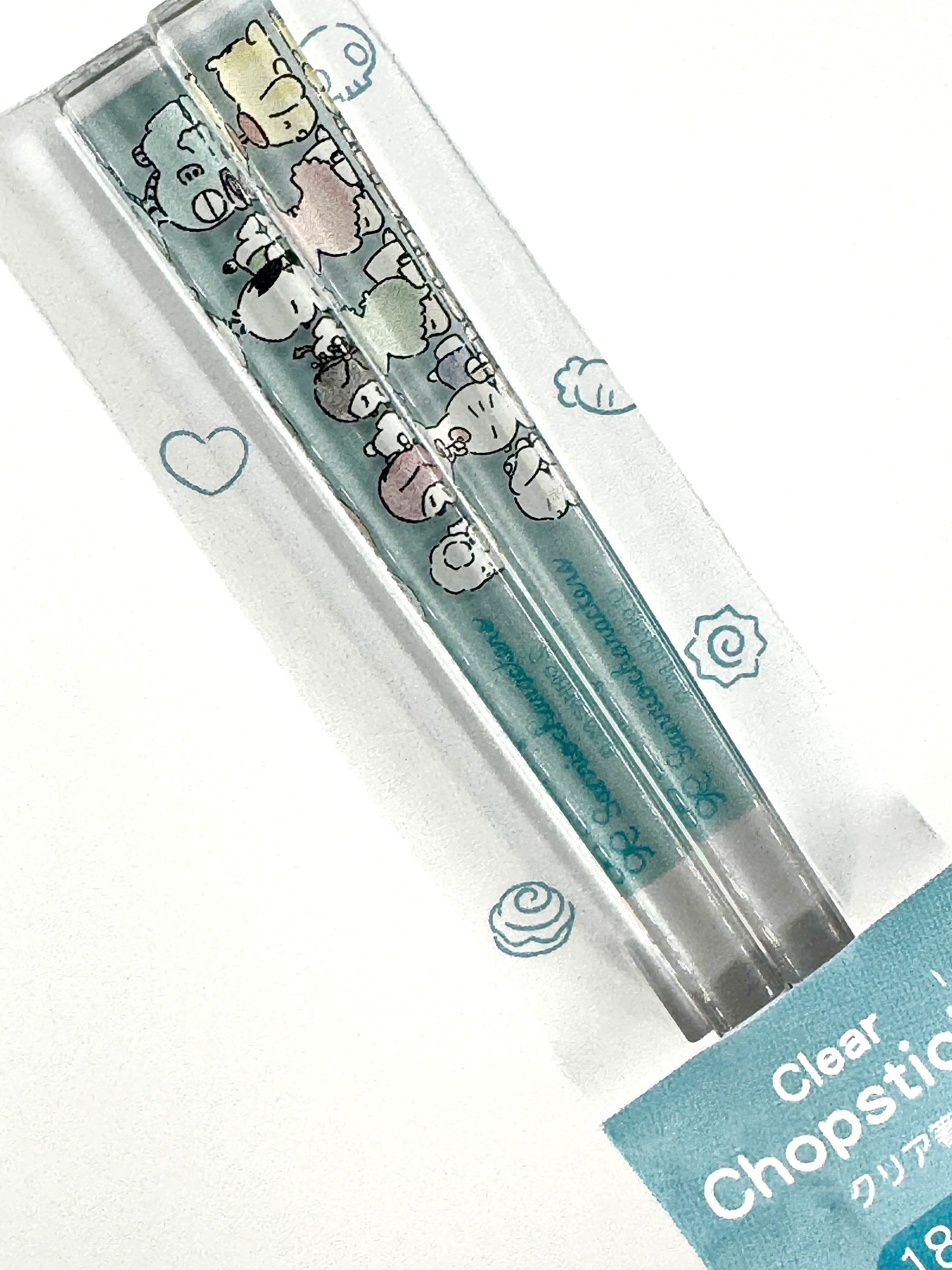 These Sanrio Characters Clear Design Chopsticks are fabulously fun whether used in a home setting or in a lunch box to give school days some much needed excitement! The chopsticks showcase the beloved Sanrio characters in a clear and transparent design, giving each cute lil dude an extra dimension as you enjoy your meal!