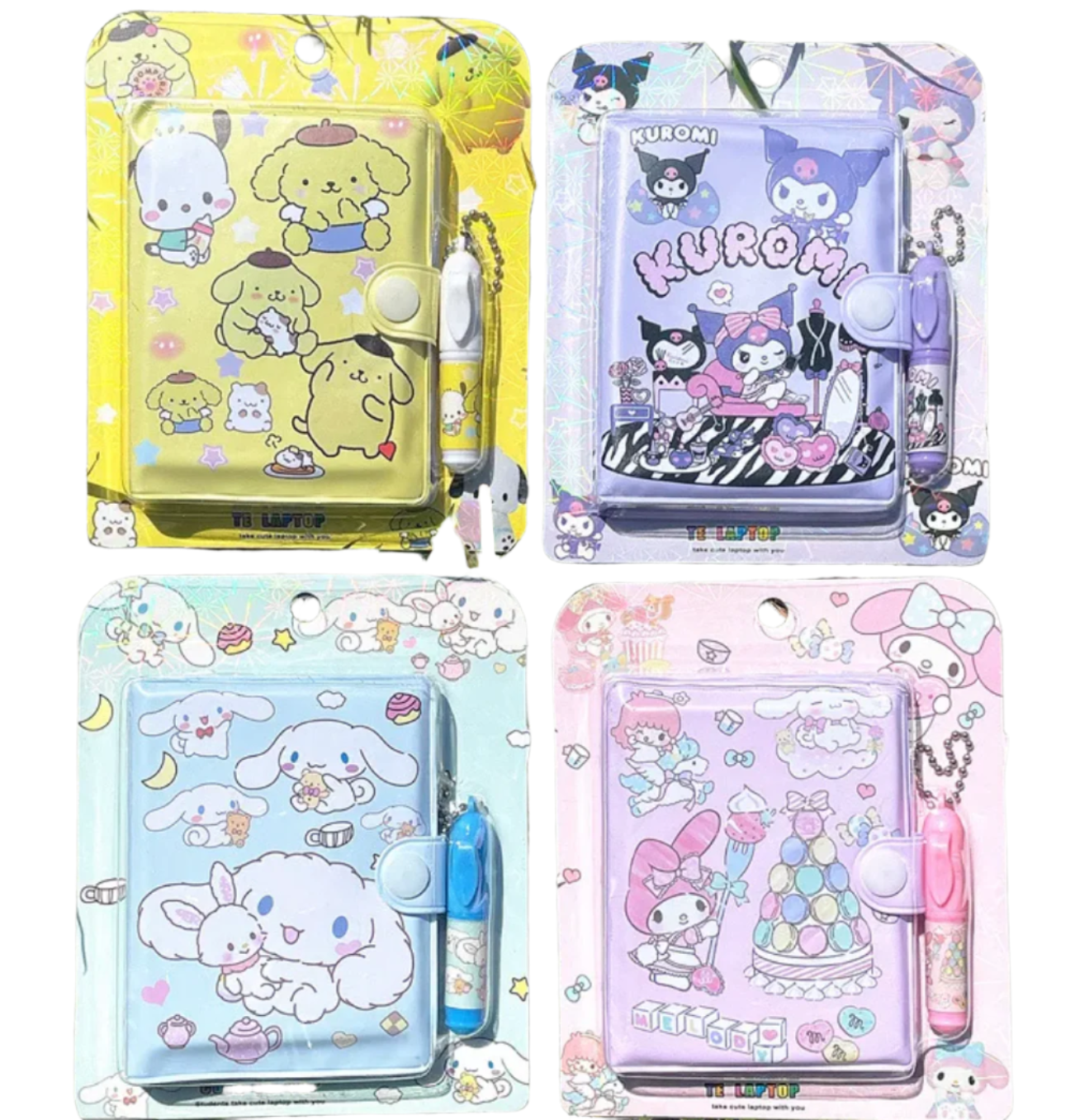 Dive into the Sanrio world of cuteness with these irresistibly charming characters adorning the cover of each mini notebook. Every set comes with a pocket-sized notebook featuring high-quality, lined pages perfect for jotting down notes, doodles, or daily thoughts on the go.