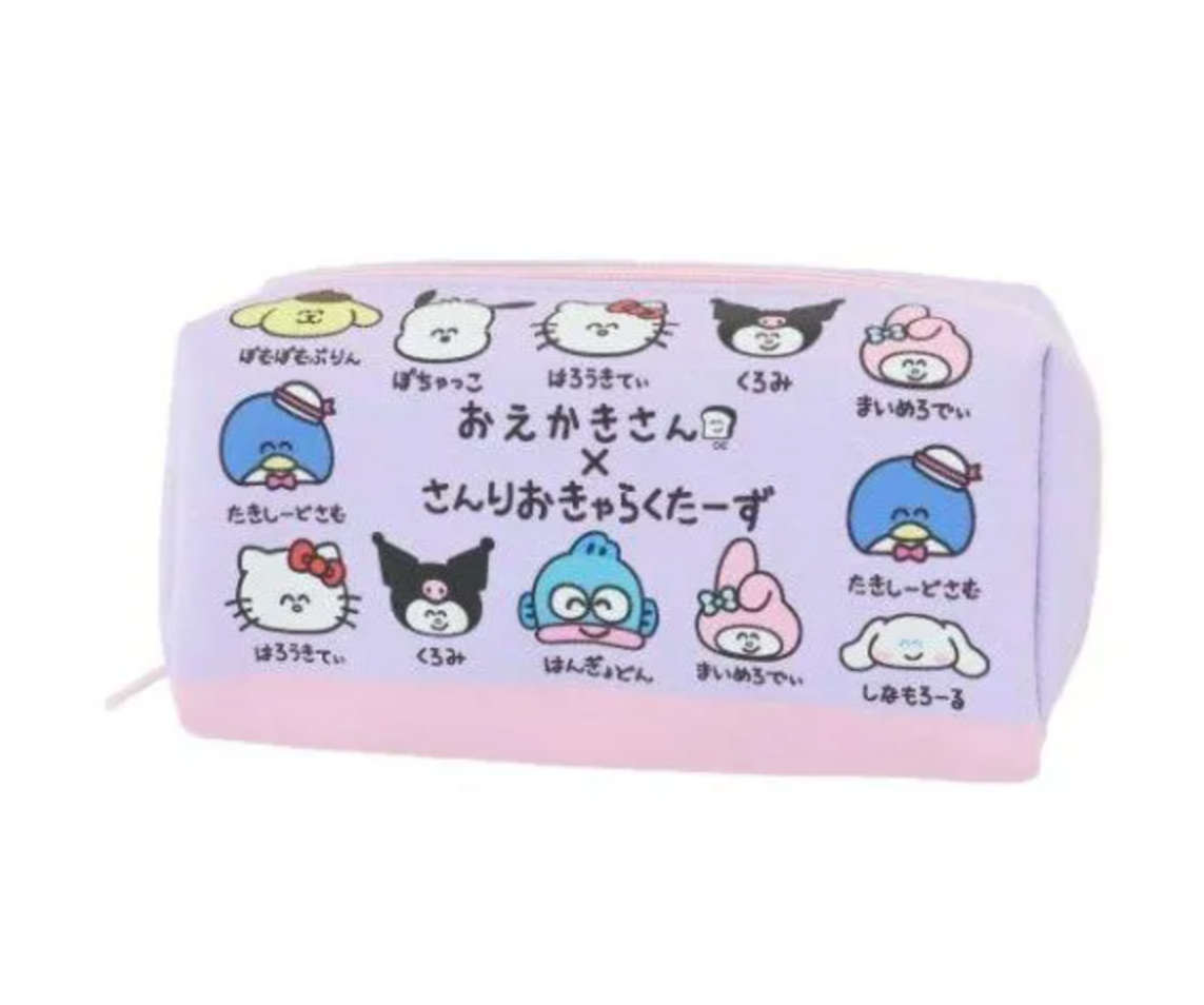 Get ready to fall in love with these limited edition Sanrio Characters x Oekaki-san Cartoon Makeup Bags! The bags feature delightful images of beloved Sanrio characters in a unique style created by the Sanrio x Oekaki-san collab series.