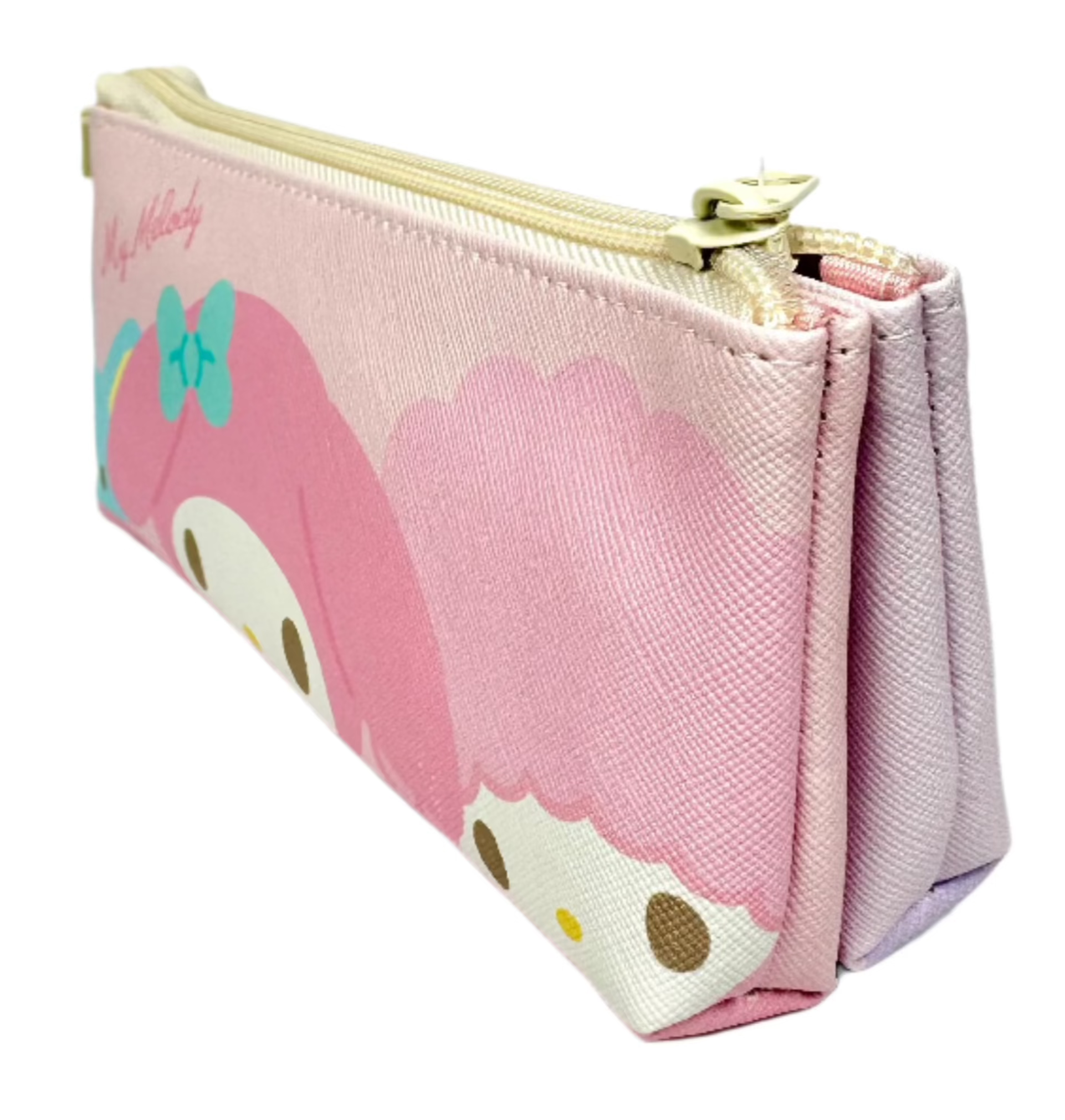 My Melody, Kuromi Friends Slim n Sleek Pencil Case feature a subtle, somewhat thinner style that makes it easy to slip in anywhere. Featuring the ever-popular Sanrio characters with their trusty mascots, full color and designed on both sides.