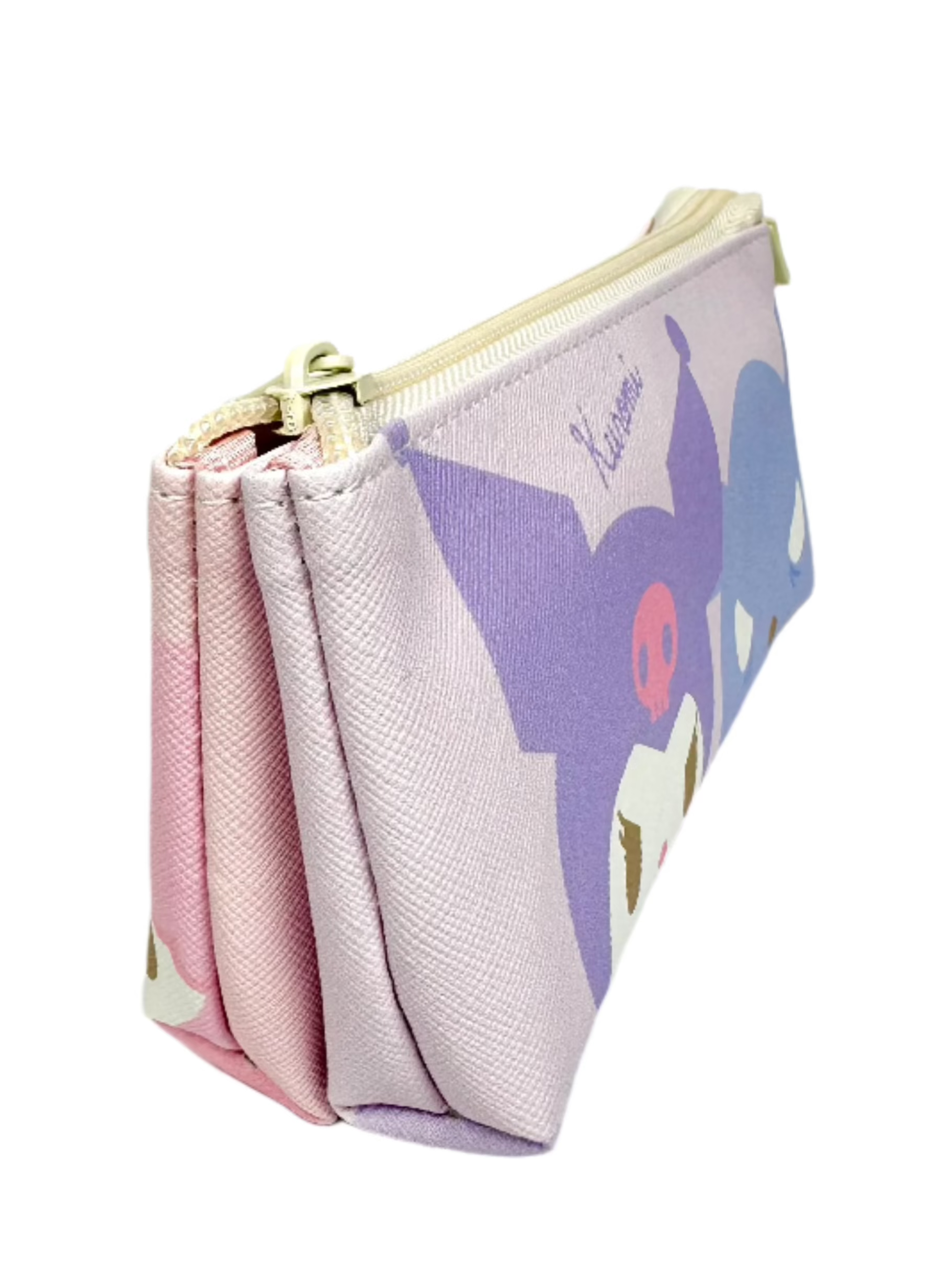 My Melody, Kuromi, Friends Slim n Sleek Pencil Case feature a subtle, somewhat thinner style that makes it easy to slip in anywhere. Featuring the ever-popular Sanrio characters with their trusty mascots, full color and designed on both sides.