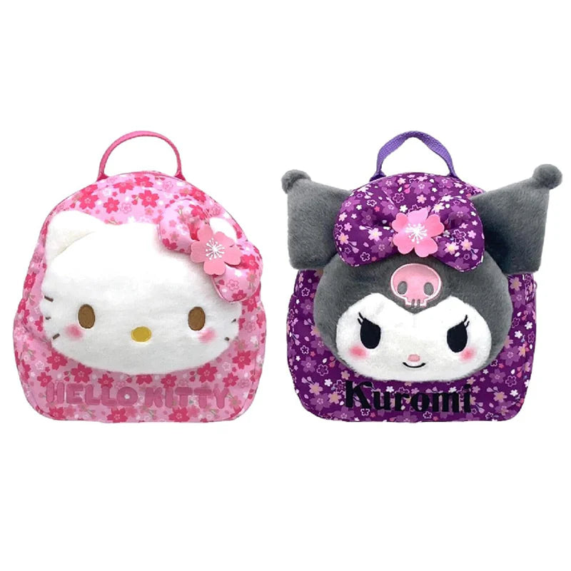 Embrace kawaii culture with this delightful mini backpack, featuring Sanrio’s iconic Hello Kitty decked in a charming kimono amidst delicate cherry blossom details. This demure yet fashion-foward bag is designed to bring a touch of Japanese elegance to your everyday look. Combining traditional Japanese motifs with modern Sanrio style.

This mini backpack is not just a bag; it's a statement piece for any Hello Kitty fan or lover of kawaii fashion. Perfect for adding a cute and stylish touch to your wardrobe,