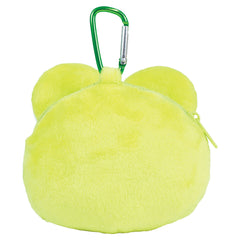 Add a little cuteness to your everyday essentials with this adorable Sanrio Keroppi Plush Pouch Carabiner Keychain! Its compact design is perfect for keeping your coins, small treasures, earbuds, or other tiny essentials safely tucked away.