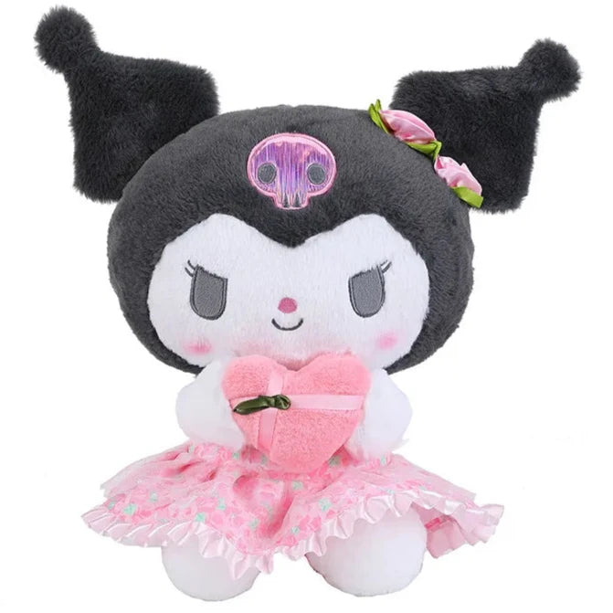 This delightful plushie combines Kuromi’s mischievous personality with a romantic twist, featuring a design inspired by roses and chocolates. Perfect for fans of Sanrio who love over-the-top sweetness, the Roses 'n Chocolates Kuromi Plushie combines classic floral rose patterns with My Kuromi's signature sweet but sassy 'tude.&nbsp;