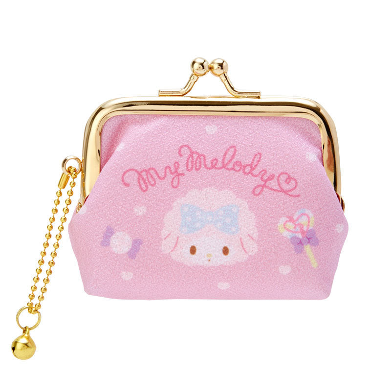 Our My Melody Classic Style Gold Clasp Coin Purse is a timeless accessory that captures the sweet charm of Sanrio’s beloved bunny! This elegant coin purse features My Melody’s adorable face, beautifully crafted with soft pastel colors and fine detailing.