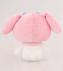 My Melody’s fuzzy pink ears and adorable blue bow are not all that’s cute with this lovable softie. Press her belly and the ears raise up! Release her belly and her ears flop down. Sanrio’s My Melody Movable Ears Plushie has a tiny body with high quality embroidery on face and feet for years of enjoyment to come!