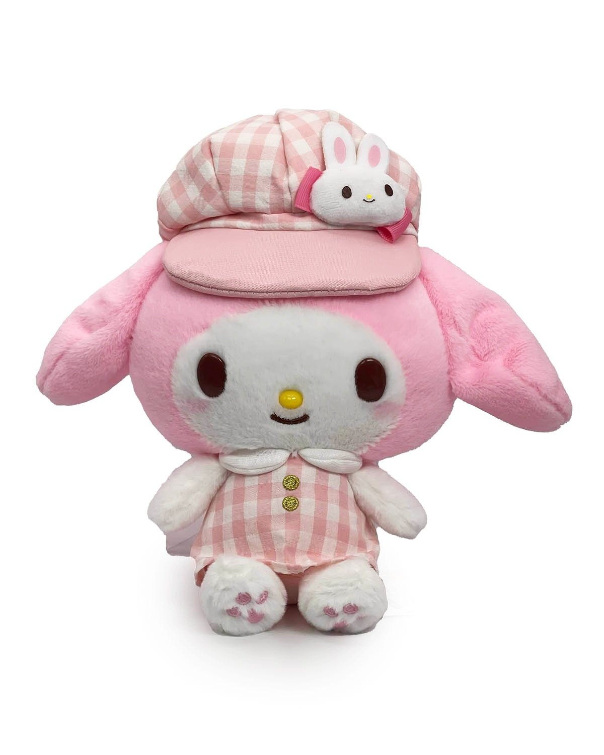 Newsboy My Melody Plushie in Pink Gingham