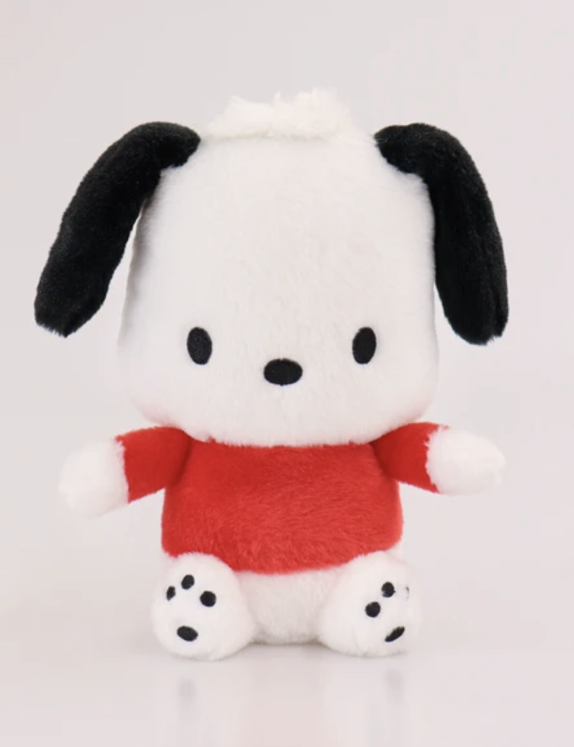 Sanrio’s Pochacco, always adorable, doesn’t need to do anything more to impress! But this Pochacco Movable Ears Plushie goes the extra mile! Press his belly and the ears raise up! Release his belly and the ears flop down!