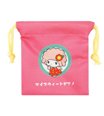 Keep your small treasured items safe in these adorable Sanrio Retro Pop Blindbox Pouches! These bags feature our beloved Sanrio friends in cute retro outfits. Designed with a drawstring closure, you can store makeup items, jewelry, or treats in these bags.