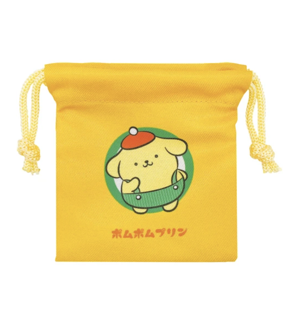 Keep your small treasured items safe in these adorable Sanrio Retro Pop Blindbox Pouches! These bags feature our beloved Sanrio friends in cute retro outfits. Designed with a drawstring closure, you can store makeup items, jewelry, or treats in these bags.