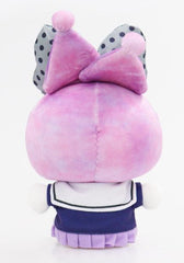 Our Sailor Girl Kuromi Plushie features Kuromi in a navy blue and lavender sailor outfit, with tie-dye inspired purples and pinks, and of course Kuromi's signature big bow in a cute coordinating polka dot print!

This limited edition plushie from Sanrio is imported from Japan, and a must for anyone who adores the fabulous Kuromi and her unique style and attitude!