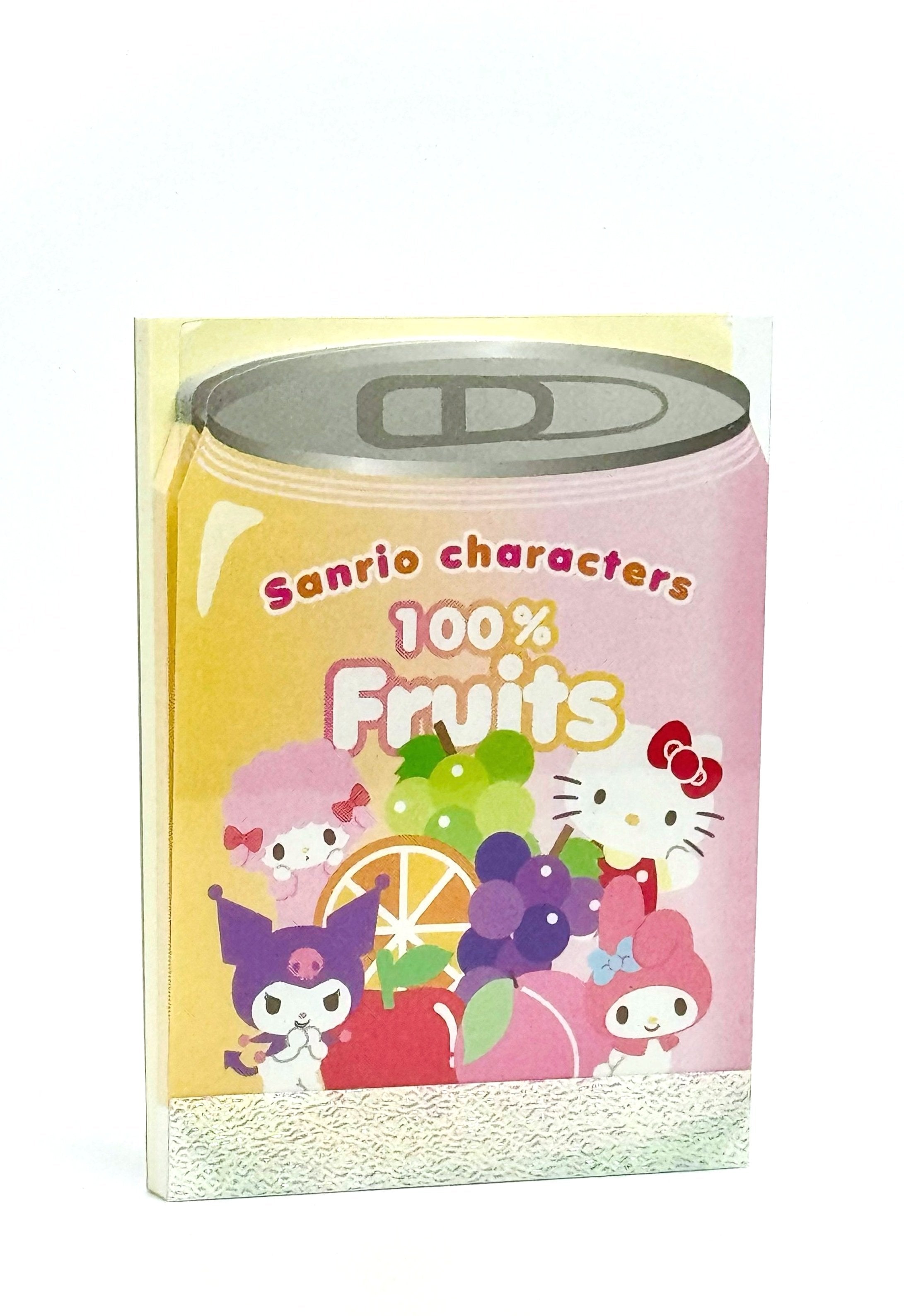 Sanrio’s new die-cut memo pads are bursting with fruity fun and soda-themed charm! These adorable notepads feature vibrant designs inspired by everyone's favorite Sanrio characters, adorned with tantalizing fruits and refreshing soda motifs.