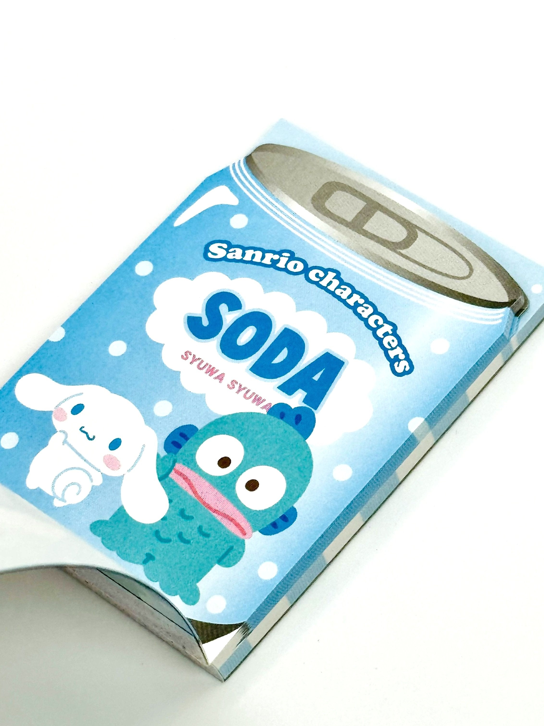 Sanrio’s new die-cut memo pads are bursting with fruity fun and soda-themed charm! These adorable notepads feature vibrant designs inspired by everyone's favorite Sanrio characters, adorned with tantalizing fruits and refreshing soda motifs.