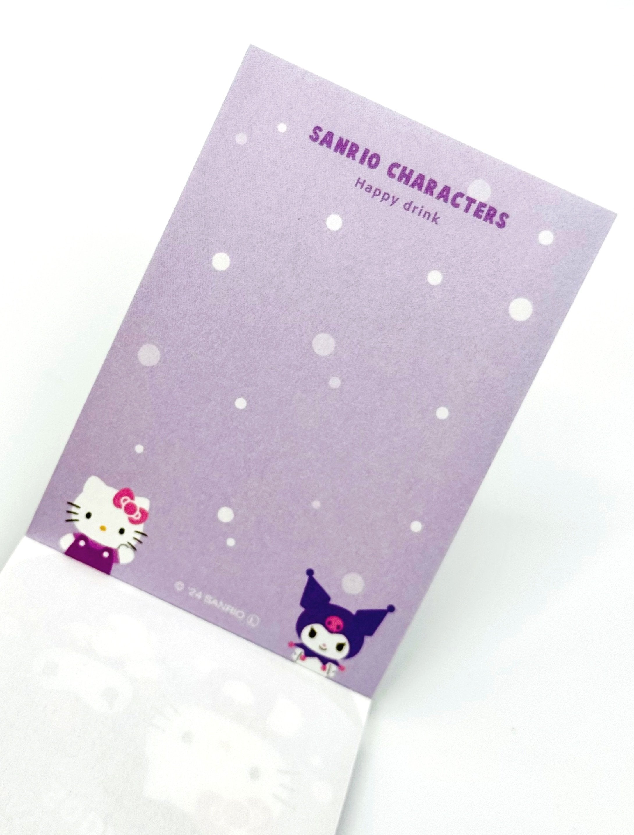 Sanrio’s new die-cut memo pads are bursting with fruity fun and soda-themed charm! These adorable notepads feature vibrant designs inspired by everyone's favorite Sanrio characters, adorned with tantalizing fruits and refreshing soda motifs.
