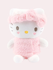 Treat yourself to a touch of relaxation with our Sanrio Spa Days Pink Hello Kitty Plush Keychain! This adorable version of everyone's favorite kitty comes dressed for a perfect spa day, wrapped in a soft pink towel and sporting a matching spa headband. Made with super-soft plush material, this charming keychain captures Hello Kitty in her most relaxed state, reminding us all to take a moment for self-care. Perfect for adding a touch of kawaii comfort to your keys, bags, or as a sweet reminder to pamper your